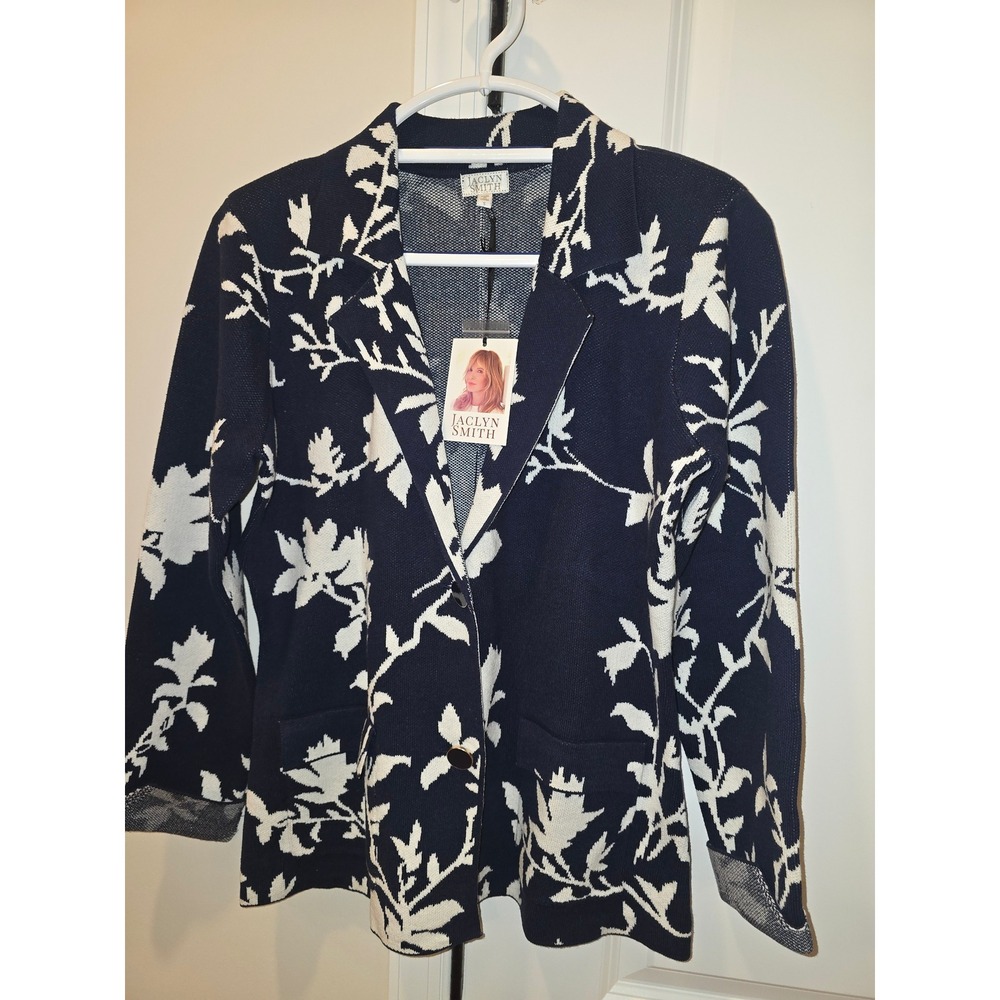 Jaclyn Smith Open Stitch Sweater Blazer - Picture 6 of 9